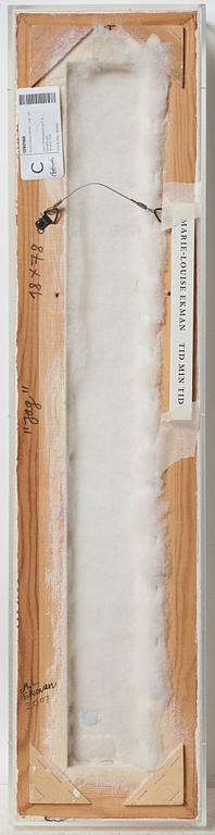 Marie-Louise Ekman, assemblage in plexiglass box, verso signed M-L Ekman and dated 2007.