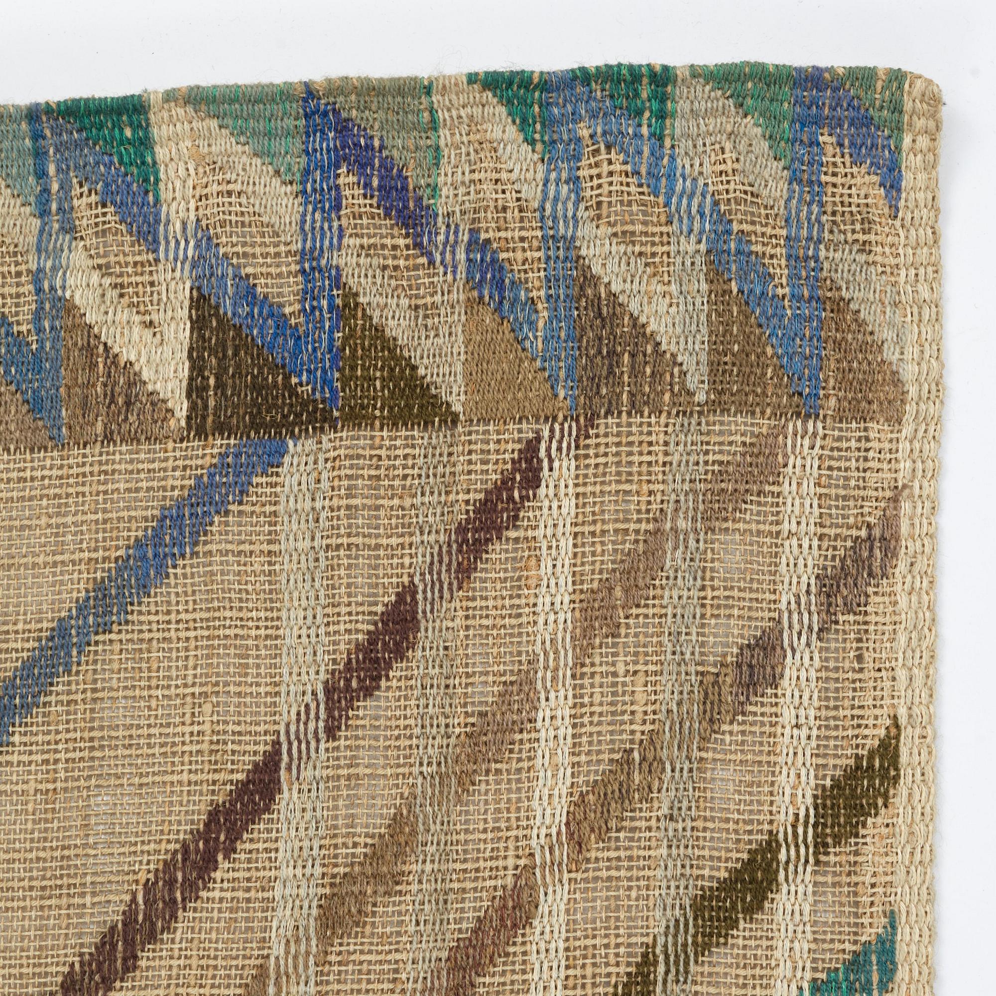 Barbro Nilsson, a drape, "Kärvar", tapestry variant, ca 239-240 x 176,5-177,5 cm, signed AB MMF BN.