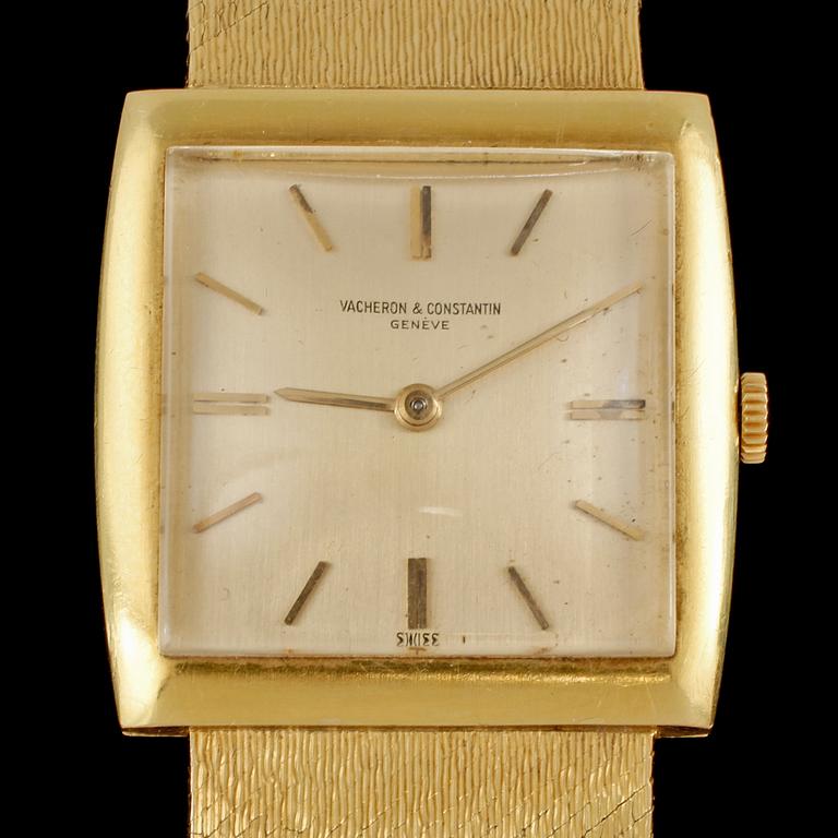 HERRARMBANDSUR, 18k guld, Vacheron & Constantin, omkring 1944. Vikt 67 g.