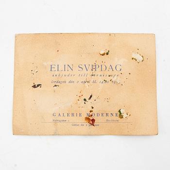 Elin Svipdag, en samling av 27 st miniatyrmålningar.