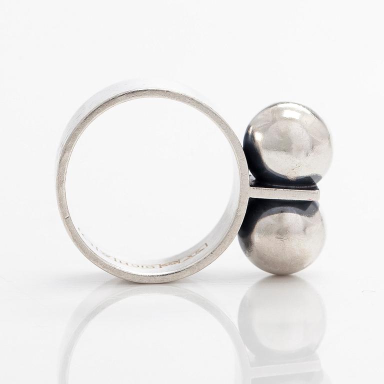 Elis Kauppi, ring, silver, Kupittaan Kulta, Åbo 1964.