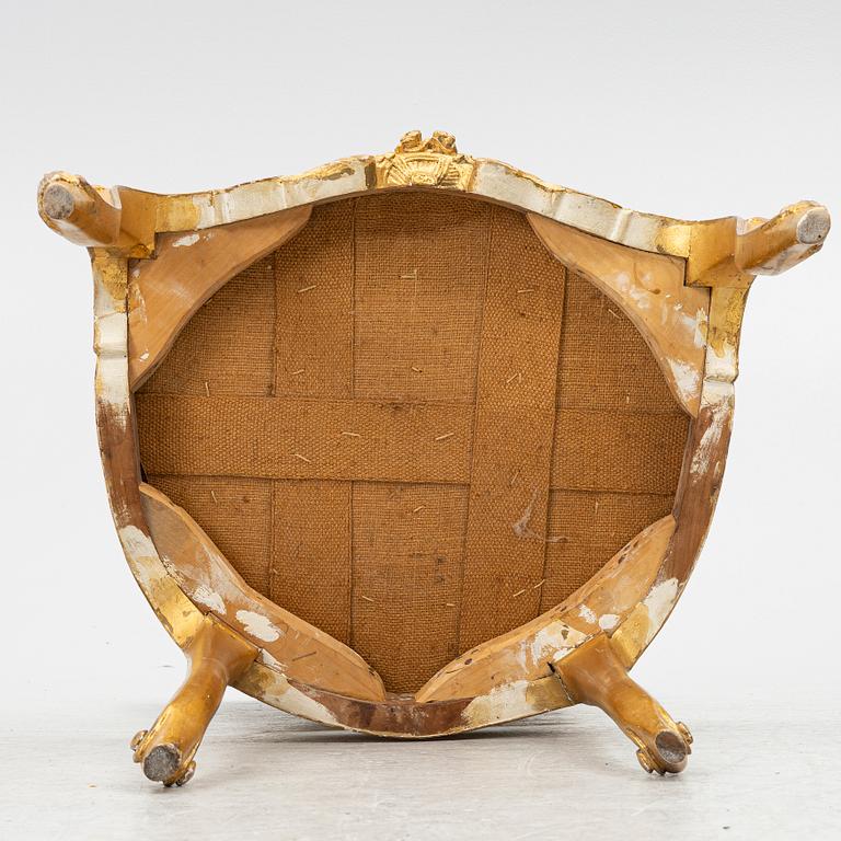 Stolar, 4 st,Louis XV-stil, omkring år 1900.
