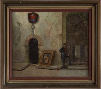 JAKOB KULLE, oil on canvas mounted on board, signed.
