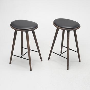 Space Copenhagen, barpallar, ett par, "Mater Stool", Mater, Danmark.