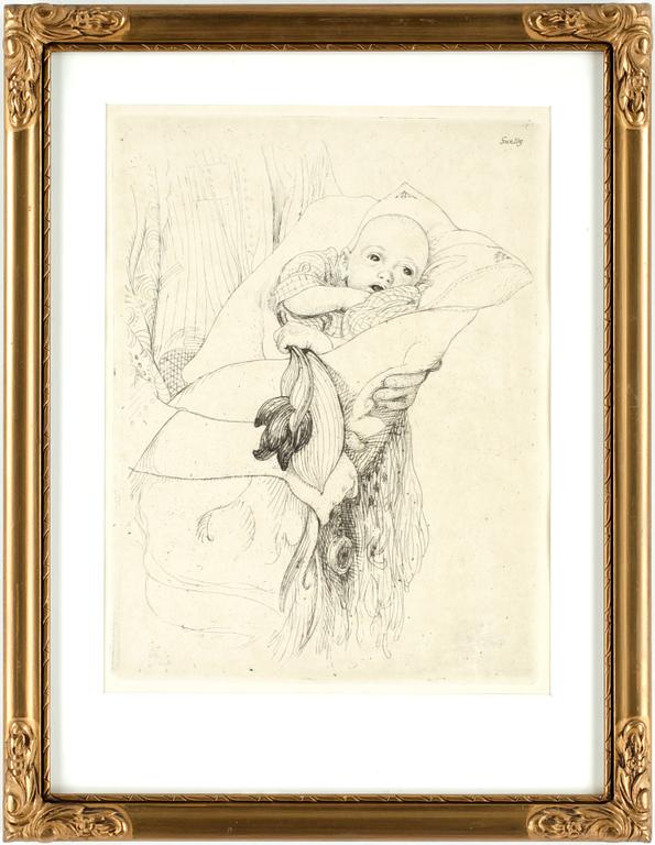 CARL LARSSON, etsning, 1913.