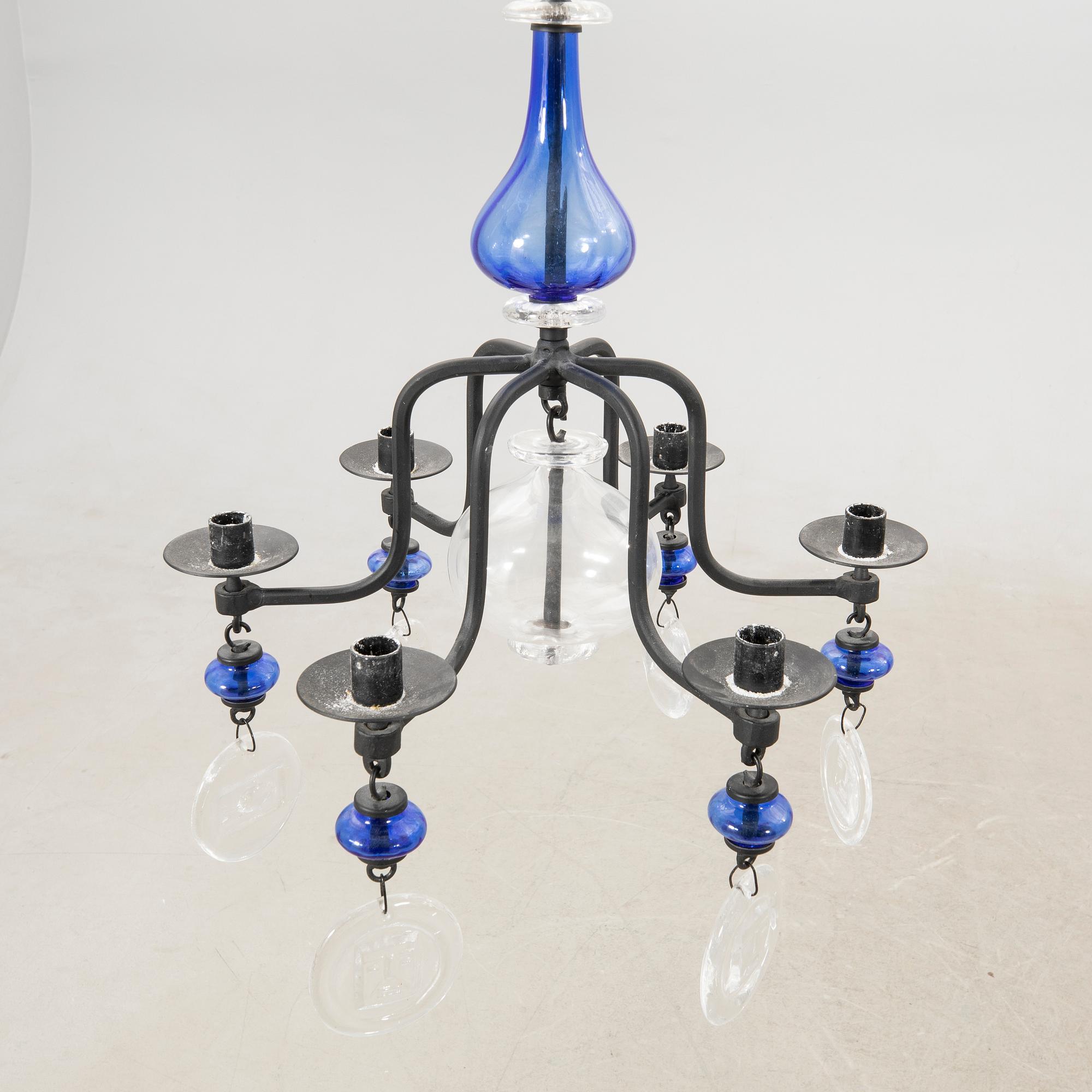 Erik Höglund, chandelier Boda Smide, later part of the 20th century.