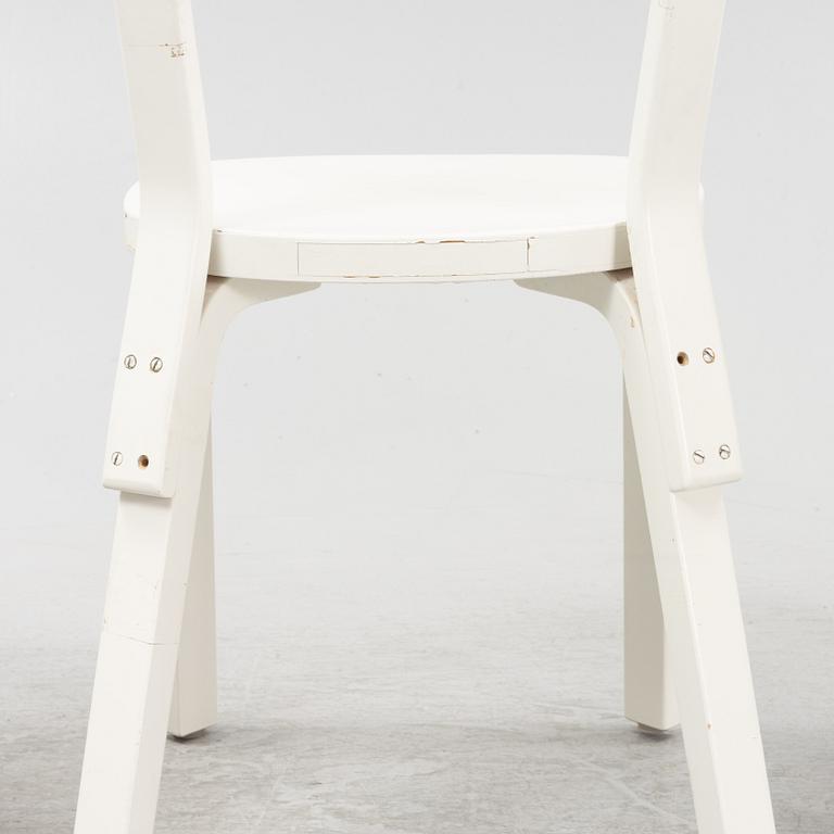 Alvar Aalto, a set of four model 69 chairs for Artek, Finland.