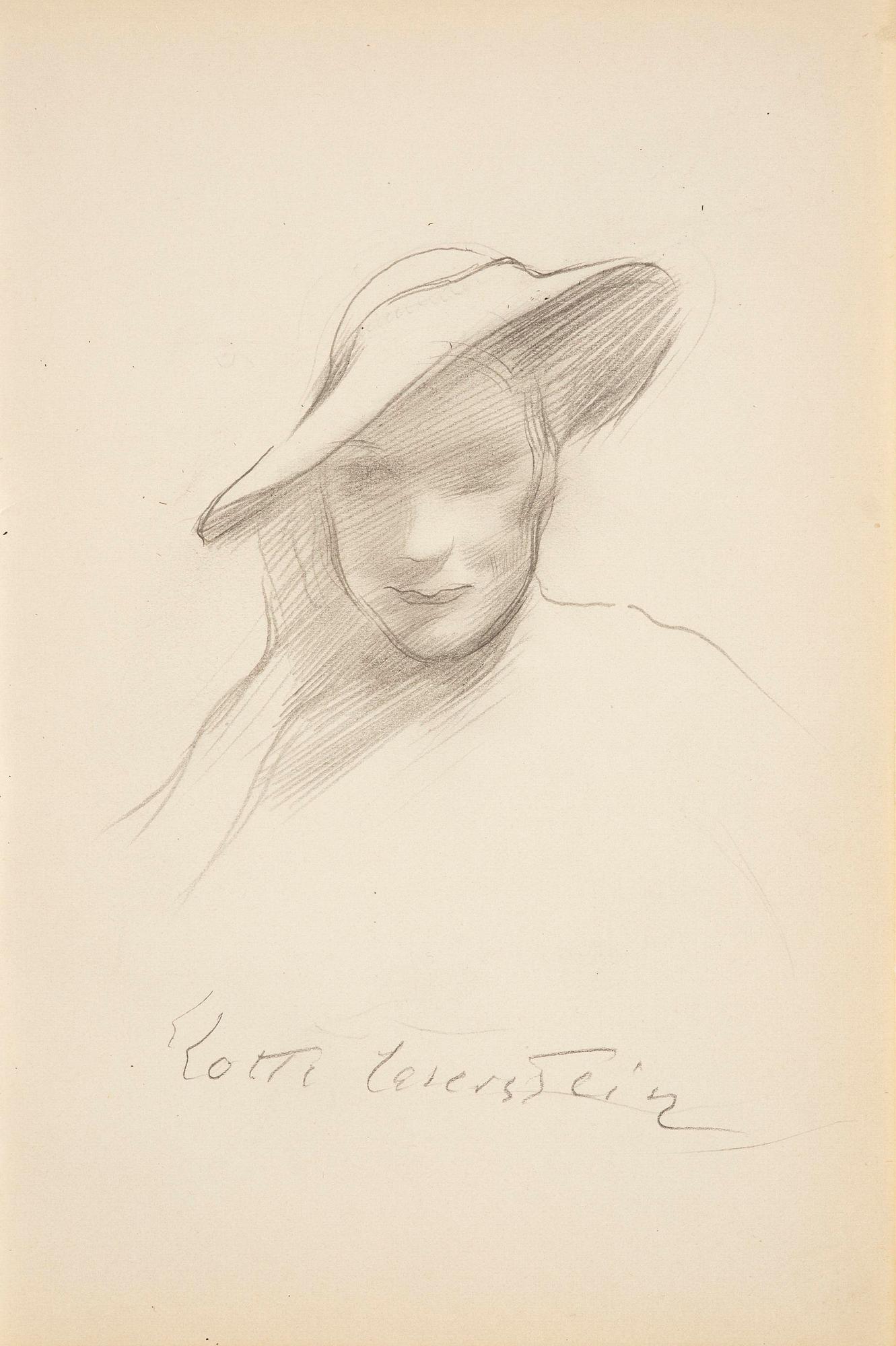 Lotte Laserstein, Lady in a hat.