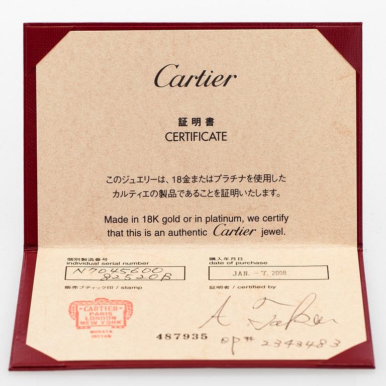 Cartier, an 18K white gold '1895' necklace with a brilliant-cut diamond.