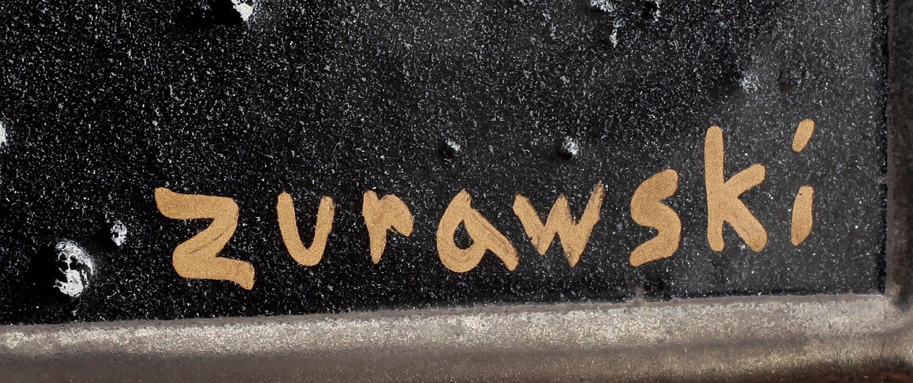 ANDRÉ ZURAWSKI, blandteknik/emalj, sign o dat à tergo -96.