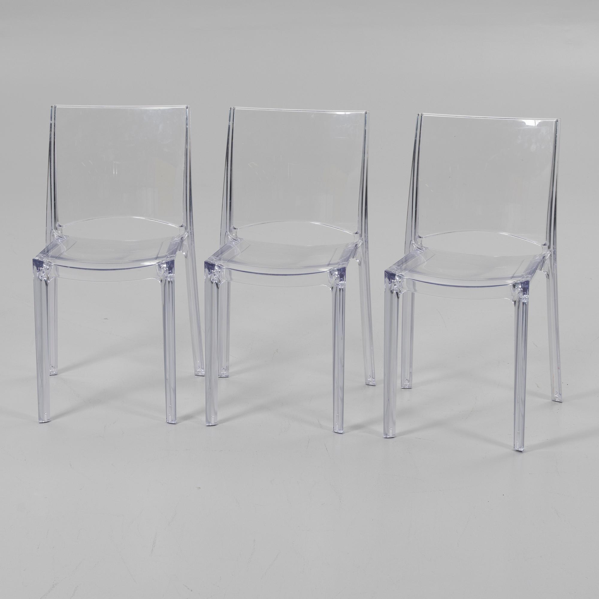 Chairs, 3 pcs, B-Side by Grandsoleil, 2000s.