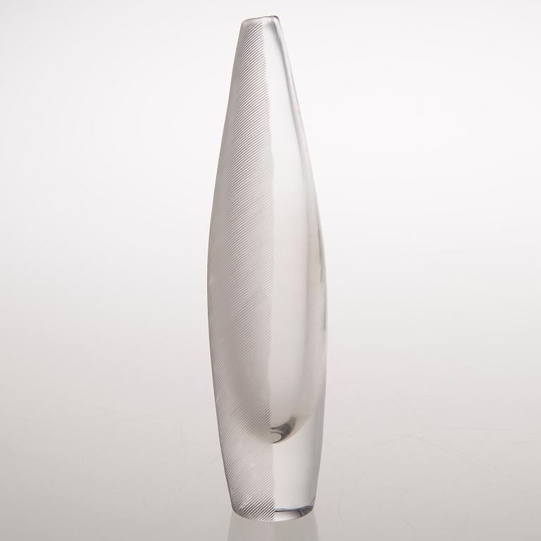 A Sulka Glass Vase, signed Tapio Wirkkala 3122.