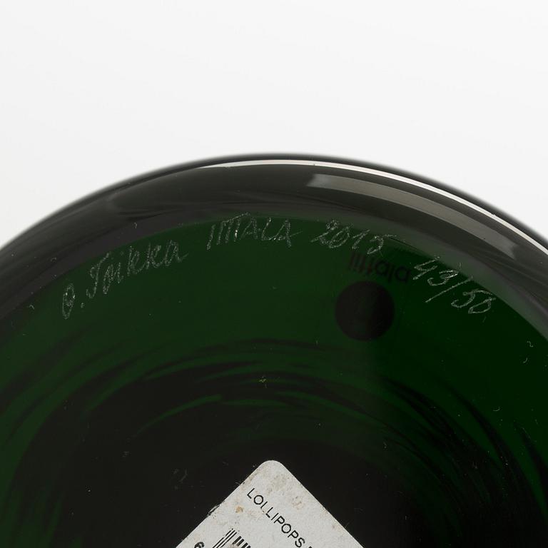 Oiva Toikka, skulptur, "Lollipop", signerad O. Toikka Iittala 2015 43/50.