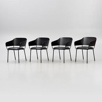 Tuula Falk & Ingrid Backman, chairs, 4 pcs, "Amina", 21st century.