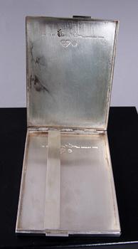 CIGARETTETUI, Sterlingsilver. Wiwen Nilsson  1952.
