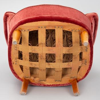 Fåtöljer, ett par, "Swedish Modern", 1940-tal.