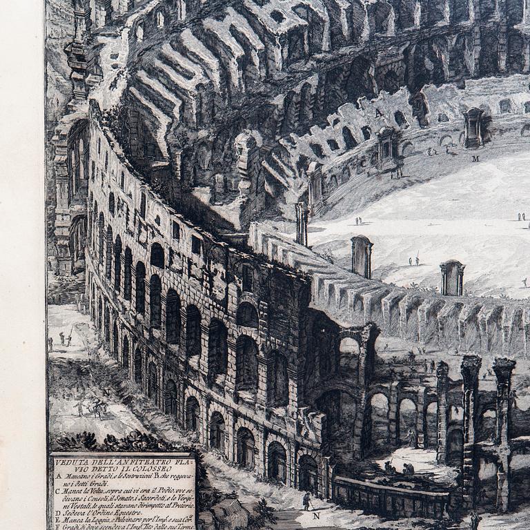 Francesco Piranesi, kopparstick senare avdrag, 18/1900-tal.