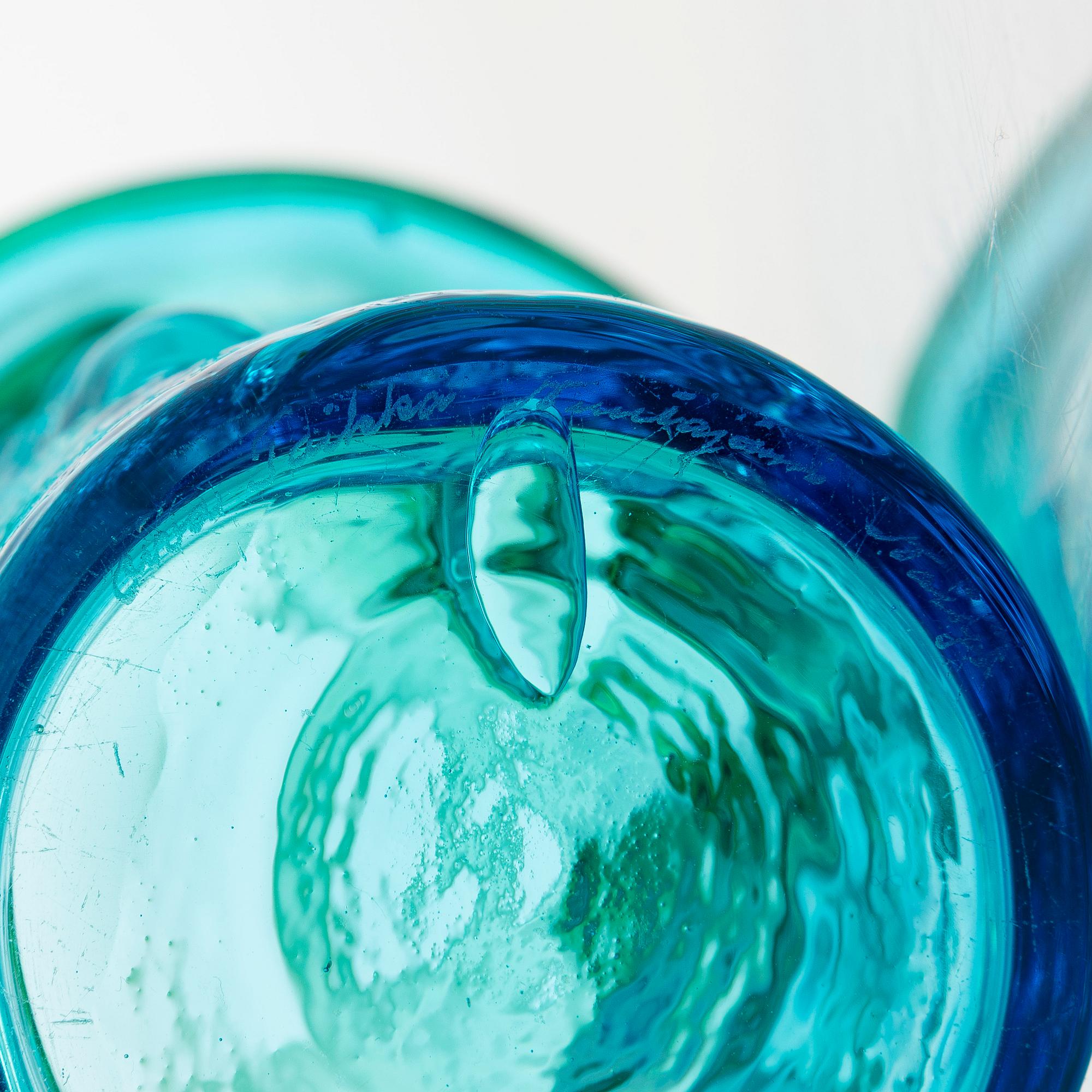 Oiva Toikka, vas, "Bambu", signerad Oiva Toikka Nuutajärvi Notsjö.