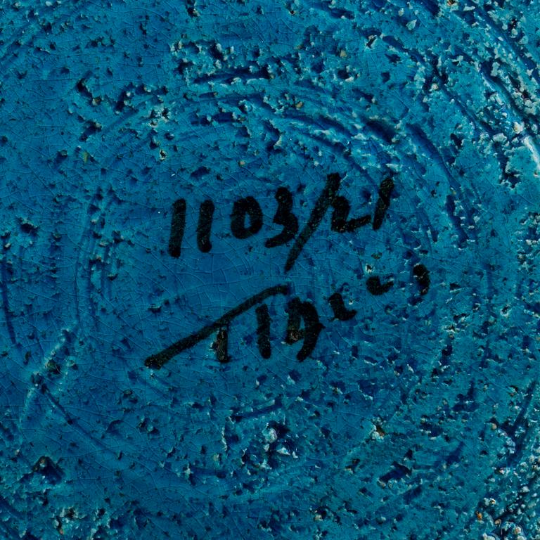 BITOSSI, 4 st, keramik, "Rimini Blue", Aldo Londi, Bitossi, 1900-talets andra hälft.