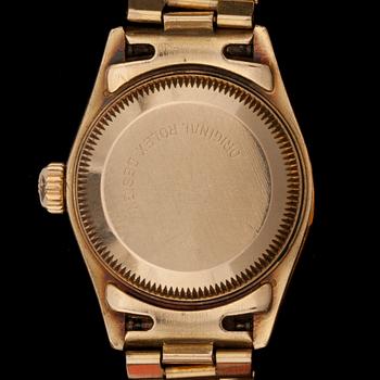 Rolex - Datejust. Automatisk. Guld/guld. Briljantring. 26 mm.