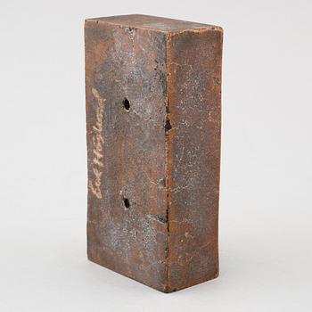 BOKSTÖD, brons, Erik Höglund, signerat, 1900-tal.