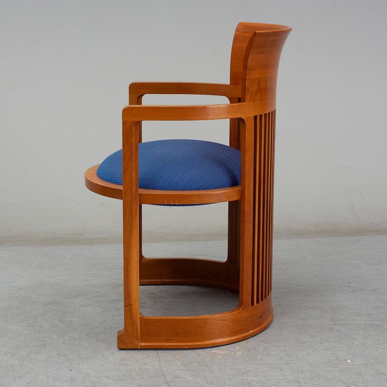 FRANK LLOYD WRIGHT, karmstol, 606 "Barrel Chair", Cassina,
