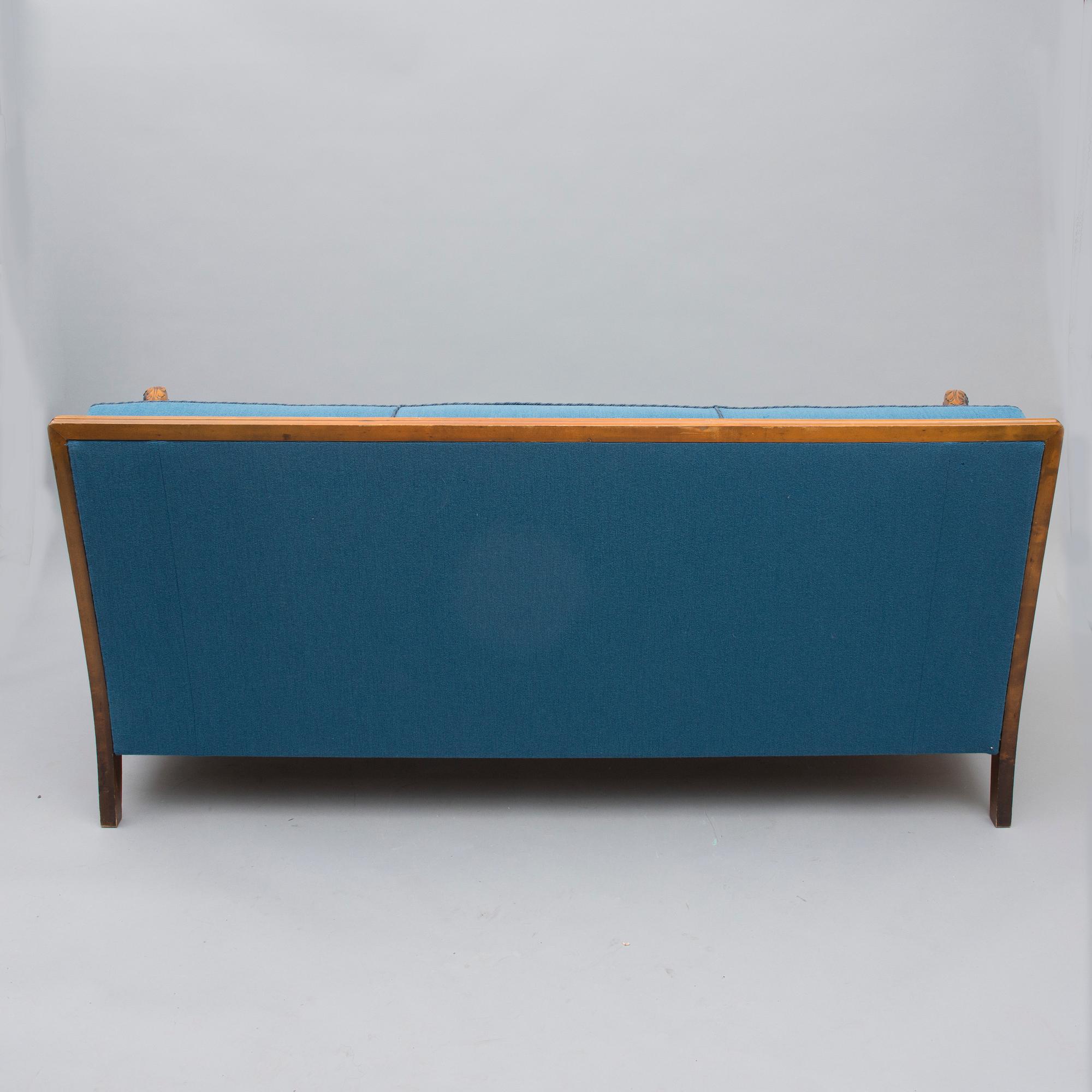 SOFFA, Chippendale-stil, 1900-talets mitt.