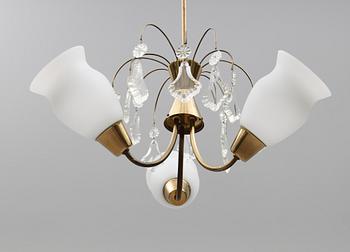 TAKLAMPA, Idman, 1900-talets mitt, höjd 67 cm.