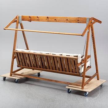A 20th century garden hammock, design Elsa Stackelberg, Edsbruk, Sweden.