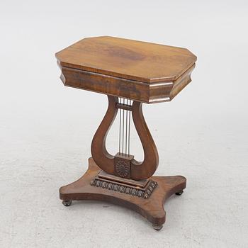 An Empire mahogany sewing table, First part of the 19th Century.