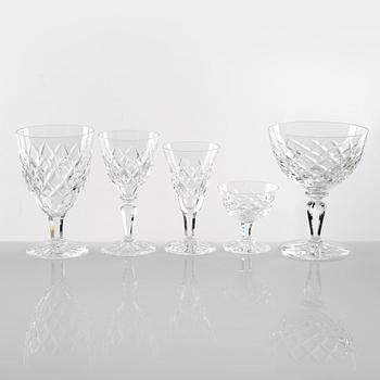A 60-piece 'Waldersee Brilliant' glass service, Orrefors.