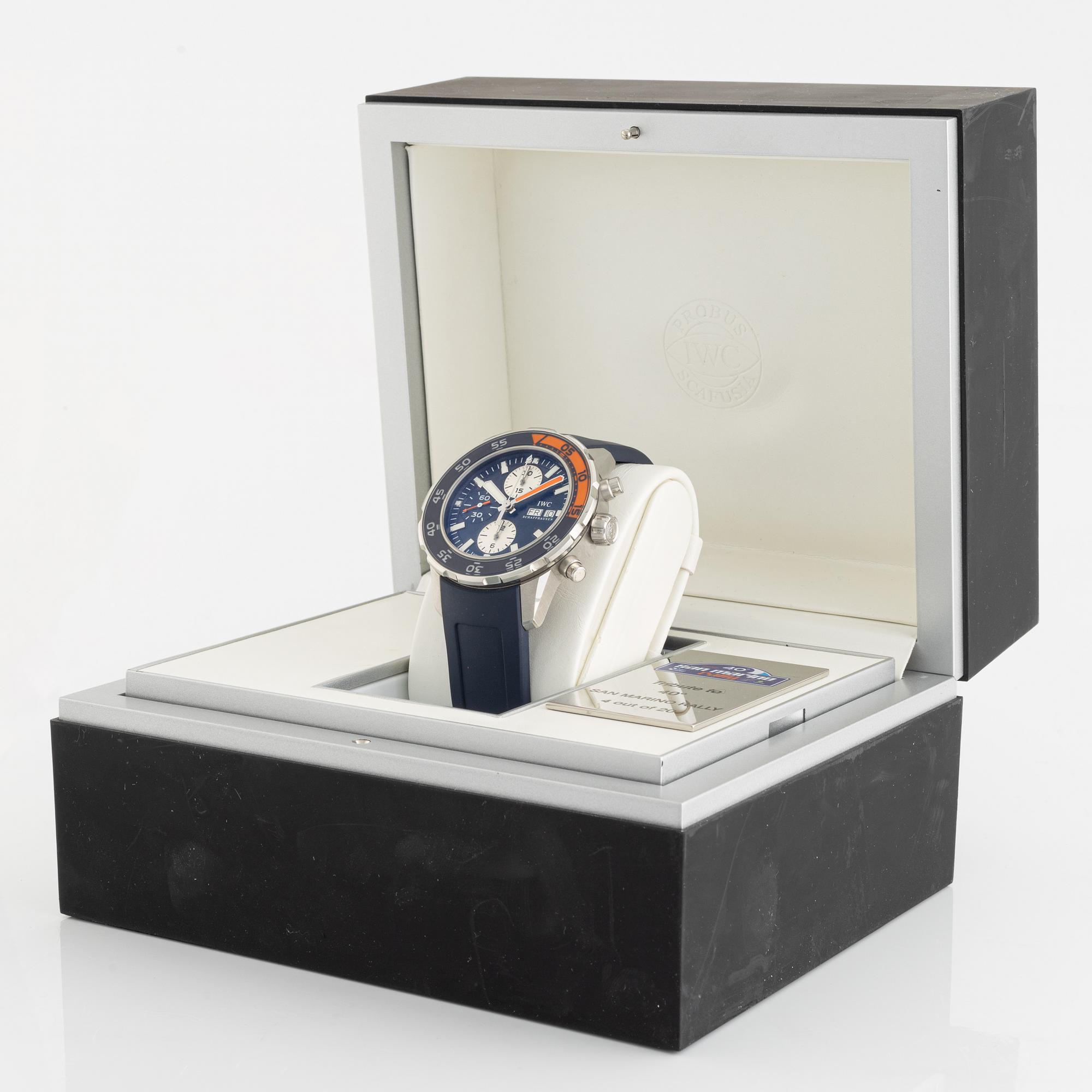 IWC, Aquatimer, "San Marino Rally", "Limited Edition", chronograph, ca 2012.