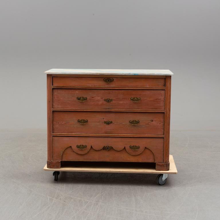 a 19th century chest of drawers.