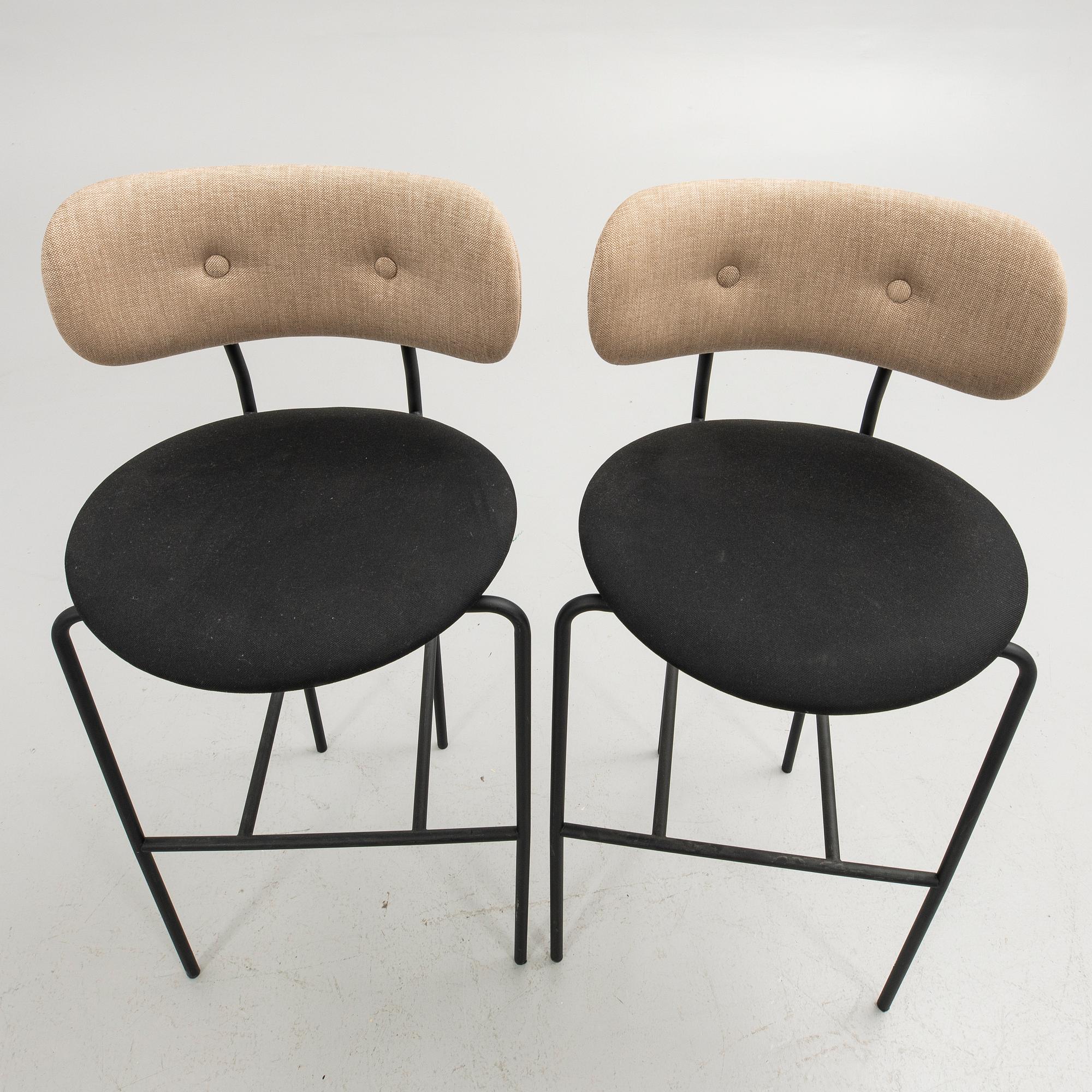 OeO Design Studio, bar stools, a pair, "Coco", Gubi, Denmark.