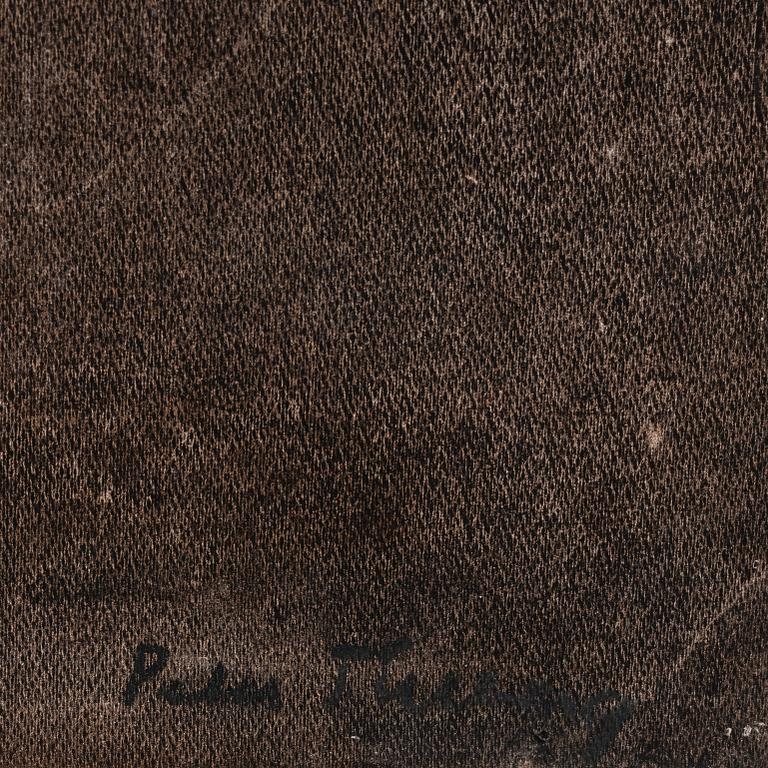 Peter Tillberg, charcoal on paper, signed.