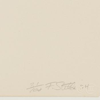 FRANK STELLA, lithograph, 1974, signed in pencil and numbered 31/100.