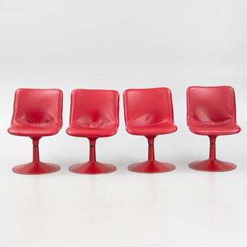 Yrjö Kukkapuro, four "Saturnus" chairs, Hiami, Finland, 1970's.