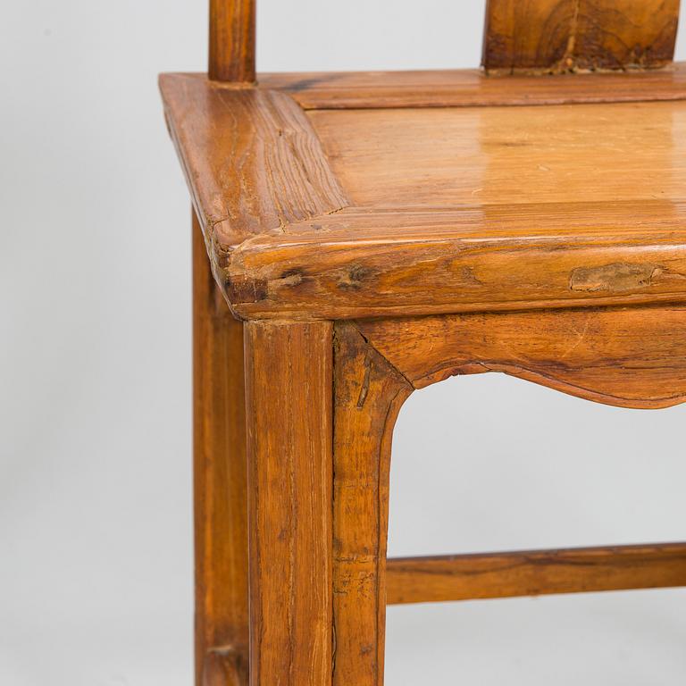 Six hardwood chairs. China. Qing dynasty. 19th century.