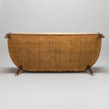 Sohva, mahonki ja mahonkiviilu, 1920-30-luku.