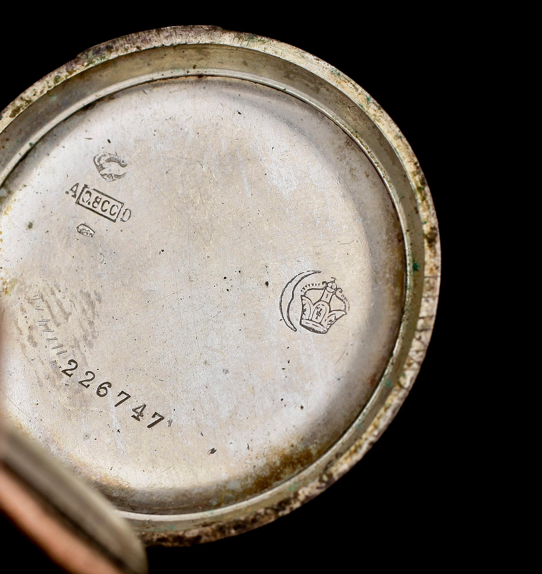 DAMFICKUR, 2 st, guld 14K resp silver, tidigt 1900-tal.