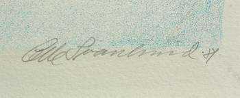 PARTI GRAFIK, 3 delar, bl a Lennart Aschenbrenner, sign och numr.