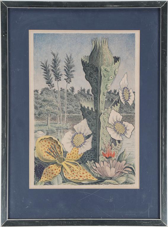 KARL AXEL PEHRSON, färglitografi, signerad och numrerad 243/375, daterad -77.