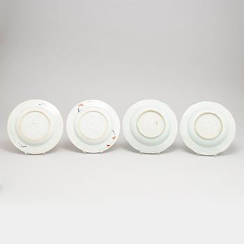 A set with four plates (2+2), Qing dynasty, Qianlong (1736-95).