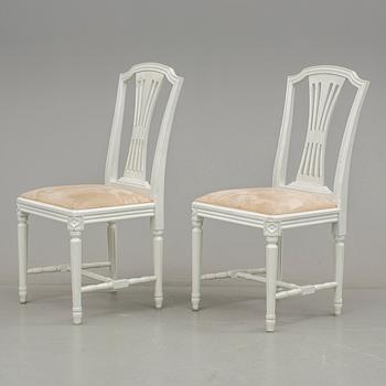 STOLAR, 8 st, gustaviansk stil, 1900-talets andra hälft.