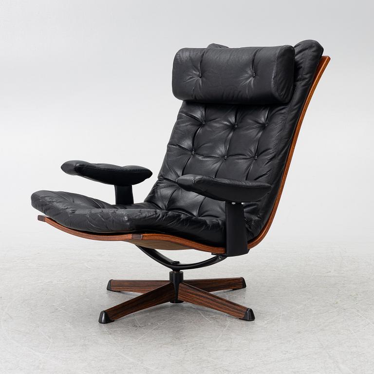 Fåtölj, ”Delfin”, Göte Möbler, Nässjö, 1970-tal.