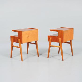 SÄNGBORD, ett par, 1950/60-tal.