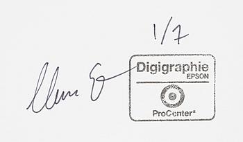 MARTIN EDSTRÖM, digigraphieprint, sign o numr 1/7 a tergo.