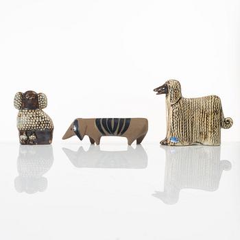 Lisa Larson, three figurines, Gustavsberg.