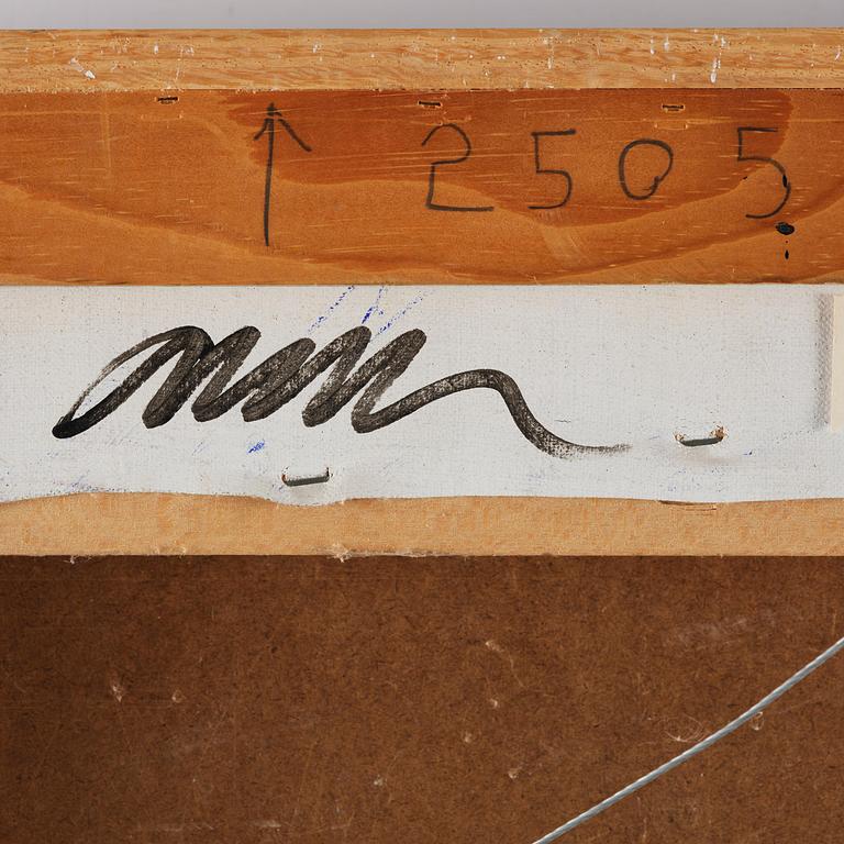 Arman (Armand Pierre Fernandez), ”Monochrome accumulation no 2505 (Ultramarin blue)”.