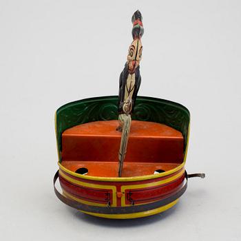 A tinplate Jiggs bumper car by Gebrüder Einfalt / Technofix, Germany, ca 1930.